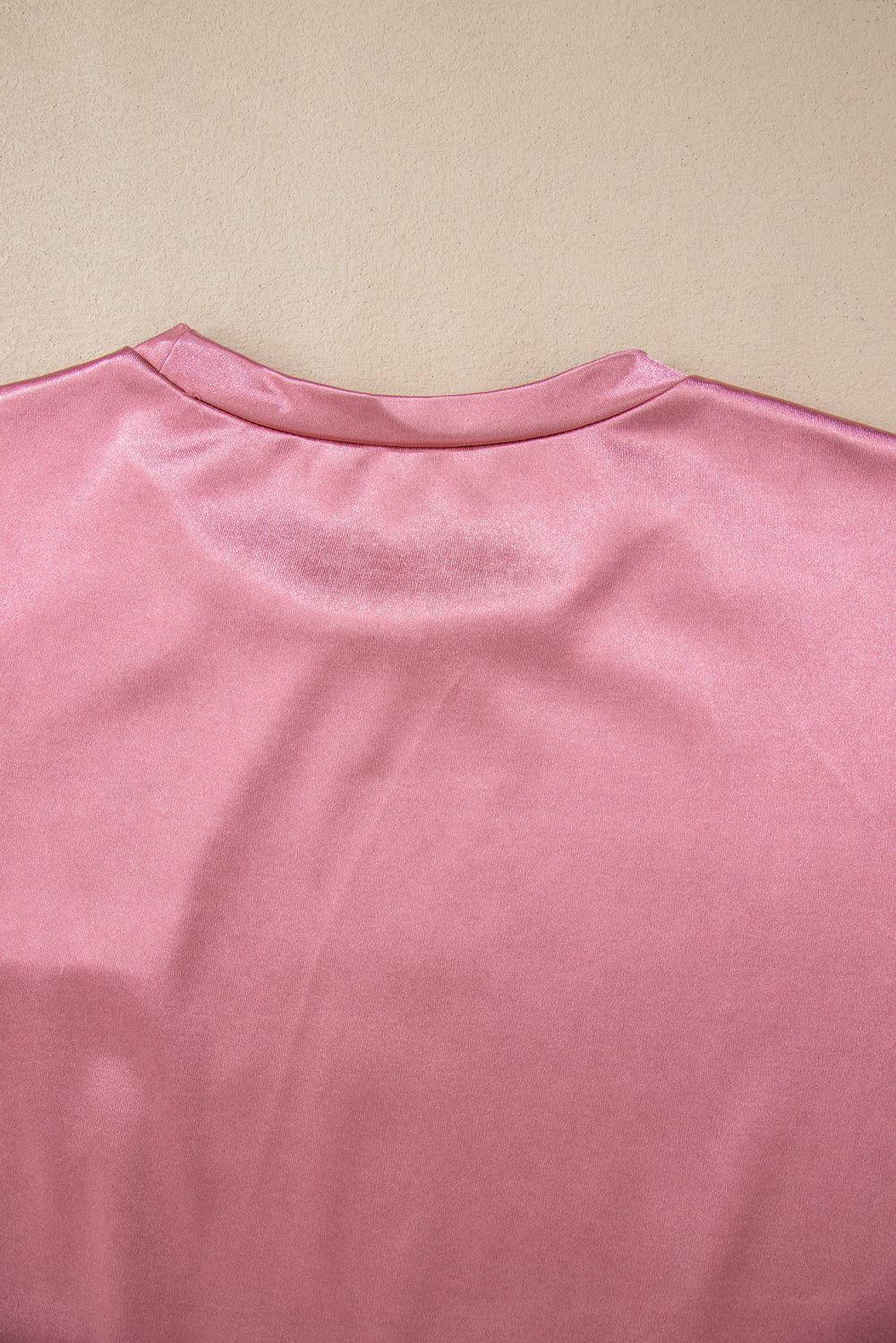 Pink Chest Pocket Loose Fit T Shirt