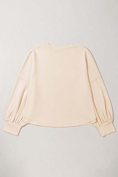 Beige Star Shape Studded Crew Neck Plus Size T Shirt